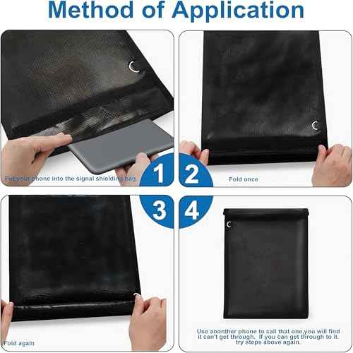 5 Pack Faraday Bags Emp Proof Bag, Extra Large Faraday Bag Included, Suitable for Phones/Laptops/Car Keys, Fireproof & Waterproof Faraday Bag for Anti-Theft Anti-Tracking RFID Signal Blocker Bag