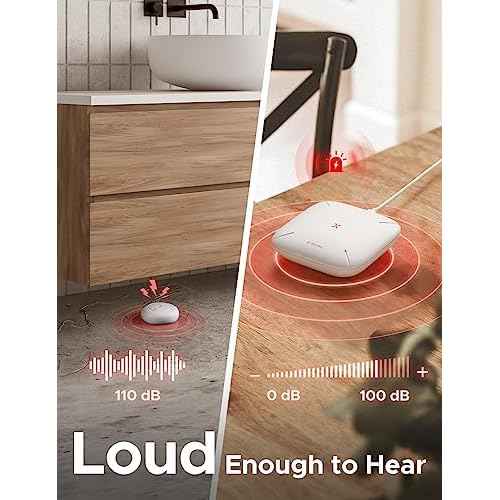 X-Sense Smart Water Leak Detector, Wi-Fi Water Sensor, an Accessory for SWS54 Water Sensor Kit, Single Pack, Model SWS51, 3-Pack