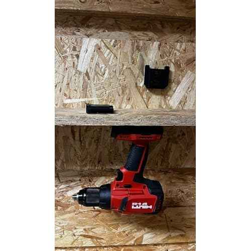 StealthMounts Tool Mounts for Hilti Nuron 22c | Tool Holders for Hilti Nuron 22v in Black | 4 Pack | Made in the United Kingdom