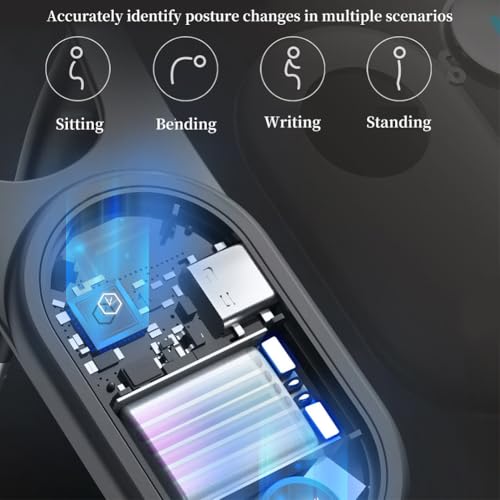 The Smart Posture Luxe - Invisible Posture Corrector for Men & Women, Adjustable Back Brace for Straight Posture, Comfortable & Breathable Posture Support for Office, Driving, Workouts (black*1)
