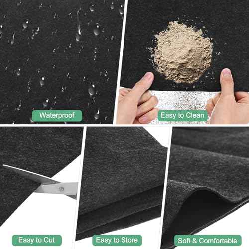 Outdoor Storage Shed Mat, 4x6 ft Waterproof Small Shed Flooring Mat for Patio Furniture Floor Protecting from Wear/Liquid/Dust/Oil, Non-Slip Carport Pad [Grey]