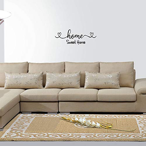 Home Sweet Home Heart Shape - Carved Vinyl Separated Letters Home D?cor Art Letters Vinyl Wall Decal Sayings