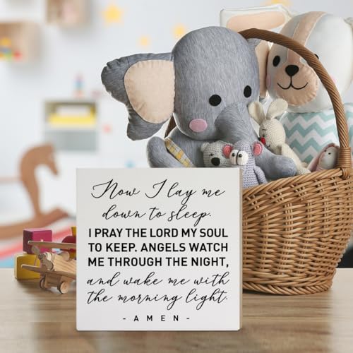 Christian Nursery Decor Wooden Box Sign, Nursery Newborn Baby Religious Scripture Decor Bible Verse Kid Children Room Bedroom Decoration, The Morning Light, Nursery Baptism Christening Gifts