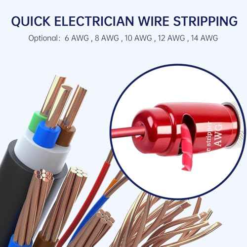 Wire Stripper Twister Tool for Drill,2025 Upgraded Wire Stripping Tool & Wire Twisting Connector for Cutters 6-14 AWG, 10 In 1 Professional Electrician 50 PCS Wire Nut Twister Stripping&Twisting Tool