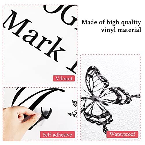 Mr. and Mrs. Wall Decals Peel and Stick Wedding Sayings Art Lettering Stickers Romantic Wedding Anniversary Decor Living Room Bedroom Home Decorations