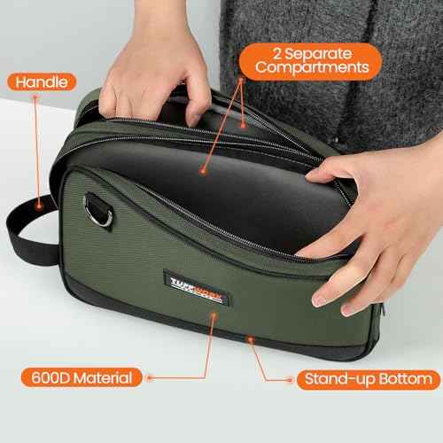 Tool Bag, Dual Compartment Storage Pouch (Gray)