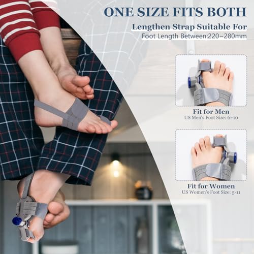 Bunion Corrector for Women & Men,Treatmedy Bunion Fix,Adjustable Toe Straightener - Orthopedic Bunion Splint for Big Toe Alignment, Hallux Valgus Correction, Left/Right Feet Relief (1PCS)