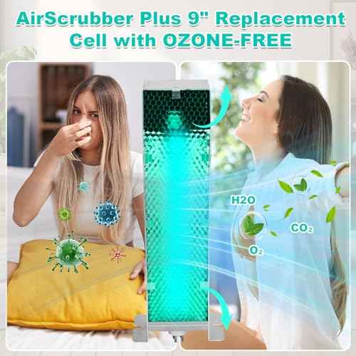 Air Scrubber Plus Advanced Photocatalytic Oxidation (PCO) 9 Inch Replacement Cell and ?¥í Bulb£¬Ozone Free, 100% Compatible with A1013A A1013C A1013P A1013Q A1013T A1013U... Rated Time 18,000h, 1 Pack
