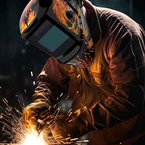 Welding Helmet Auto Darkening with 4 Arc Sensors Wide Shade 4/5-9/9-13 for TIG MIG Weld Grinding Cutting,1/1/1/1 Optical Clarity 3.94"¡¿2.64"Large Viewing Screen True Color Welder Mask Solar & Battery
