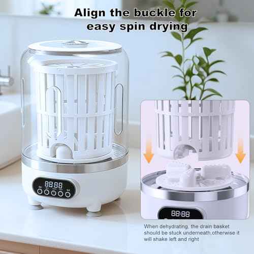 3L Portable Washing Machine,3 In 1 Portable Washer And Dryer Underwear Washing Machine,Mini Lavadora Portatil for Home, Apartment, Hotel, Camping & Travel(3L capacity)