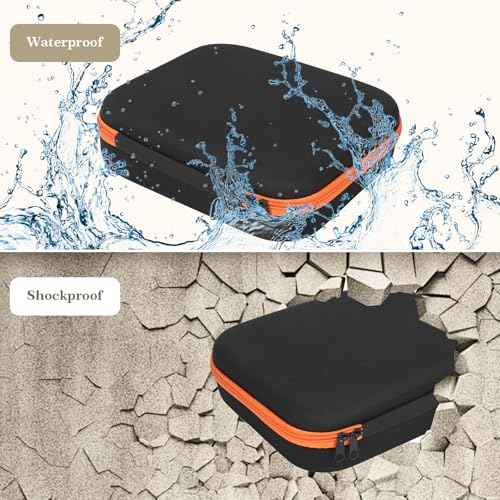 Waterproof Tool Bag,Shockproof Tool Box,Hard Travel Storage Carrying Protective Case for Cordless Drill/Driver,Fabric Accessory Storage Case for Electric Grinder Drill Convenient