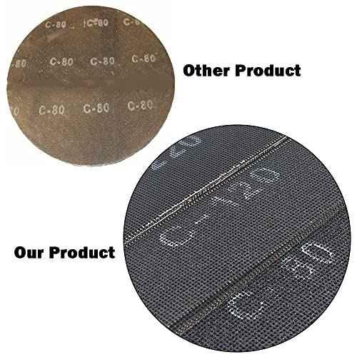 SCOTTCHEN Sanding Mesh 1/4 Sheet (12pcs) 5.5" x 4.5" for Palm Sanders Sheets 80 Grit