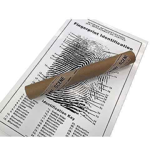 Crime Scene Fingerprint Chart, Poster Size 24" by 36"