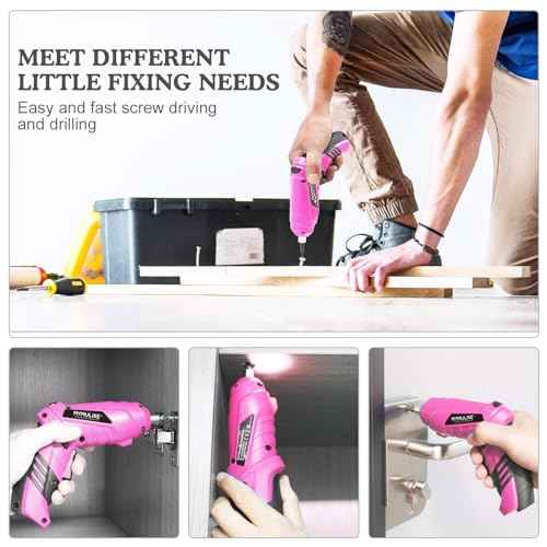 Cordless Electric Screwdriver, 3.6V Rechargeable Power Screwdriver with 47 pcs Accessories, usb charging, 3Nm Screw Gun, mini Carrying screwdriver set ?with LED Light Electric Power Drill Set