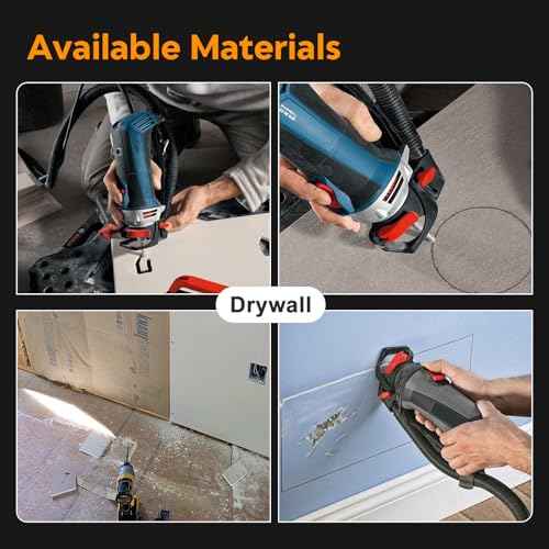 10Pcs Drywall Cutting Tools 3/16" Guide Point Cutting Bits,Drywall Bit Drywall Guide Point Cutting Bits,Used for with Spiral Saw and Power Tools