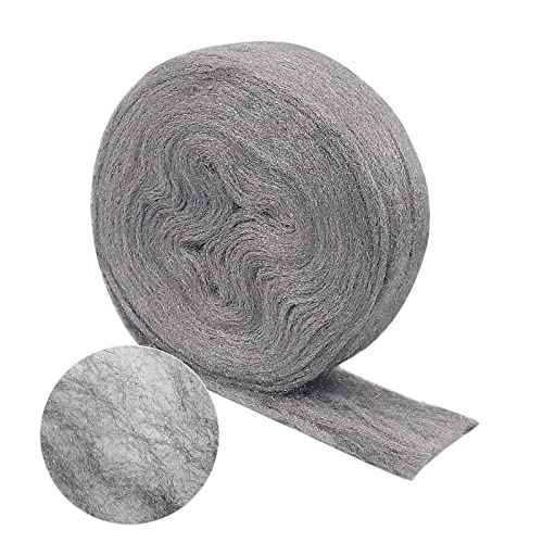 Steel Wool Roll, 30 FT Flexible Stainless Steel Wool Rolls Interstice Hole Filler, Barrier Wire Mesh Hole Fill Fabric, Control Gap Filter Keep Animals Away from Holes for House Garage