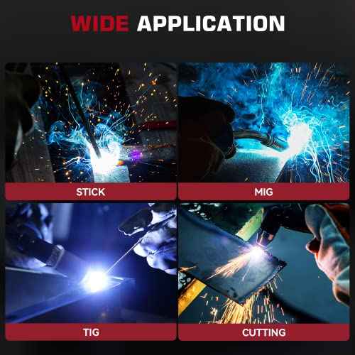 ARCCAPTAIN Auto Darkening Welding Helmet, 3.94"X3.66" Large Viewing Screen True Color Welding Hood with 4 Arc Sensor Solar Powered, Wide Shade 4-5/5-9/9-13 Welding Mask (Alien)