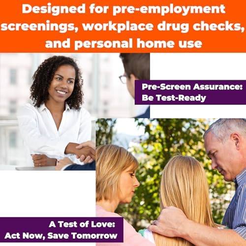 [25 Pack] EZCHECK® 6-Panel Drug Test - at-Home Rapid Urine Screening Kit for 6 Most Used Drugs: (THC-Marijuana, BZO-Benzos, MET-Meth, OPI/MOP-Opiates, AMP-Amphetamine, COC) - FSA/HSA Eligible
