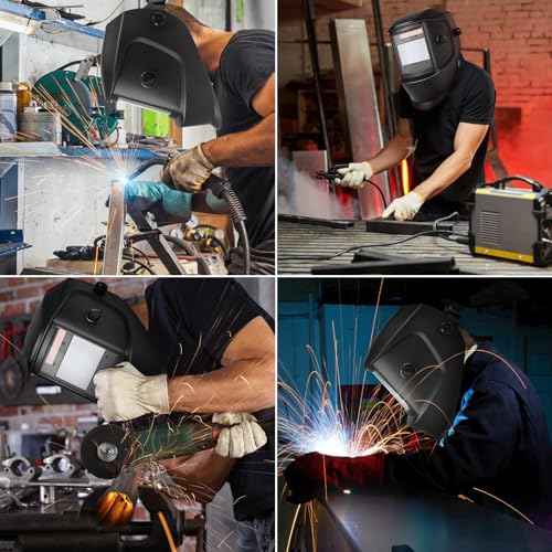 Welding Helmet True Color Auto Darkening Hood for TIG MIG ARC Welder Mask with Adjustable Shade Range 4/5-9/9-13¡¦