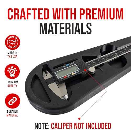 USA-Made Magnetic Caliper Holster for Micrometers & Precision Tools ? Heavy-Duty Protective Case with Magnetic Backing, Scratch-Resistant, Dustproof, Shockproof, and Durable Design