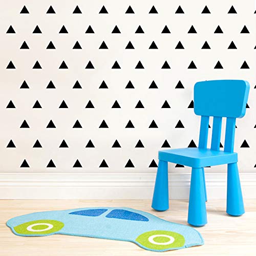 245 Triangle Shape Wall Decal Vinyl Stickers, Removable Lovely Triangle Picture Art DIY Sticker Mural for Bedroom Playroom Living Room Home Window Door Decoration