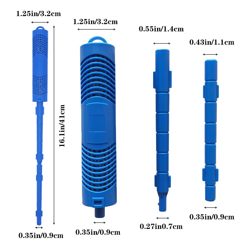 Joepoe SPA Mineral Sticks for Hot Tub, Hot Tub Stick with 4 Months Lifetime Universal for Hot Tub & Pool, Spa Mineral Cartridge Keeps Water Crystal Clear (Blue,2-Pack)