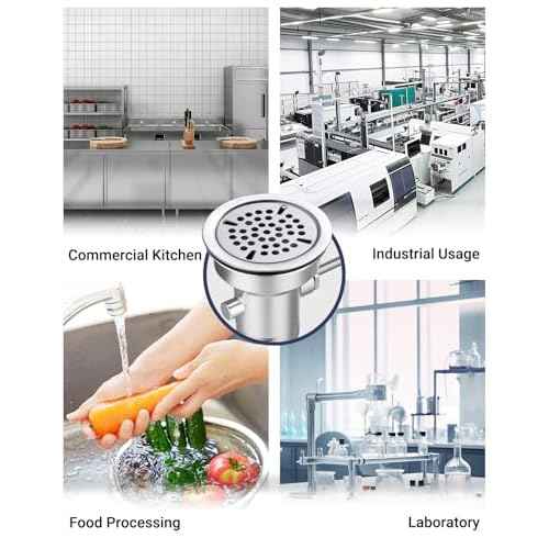 3-1/2" Commercial Sink Drain with Twist Lever Handle, Waste Drain Valve Without Overflow Inlet for Restaurant 2/3 Compartment Sink, Easy Controll, Block-Free and Leakproof