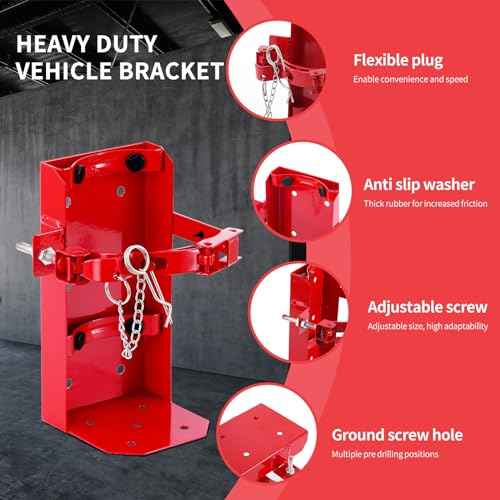 New Fire Extinguisher Mount, Heavy Duty Fire Extinguisher Bracket St12 Steel, Fits 10lb Dry/5lb CO2 Extinguisher, for Truck Garage Boat, Replaces Amerex 809, 3-Yr Service