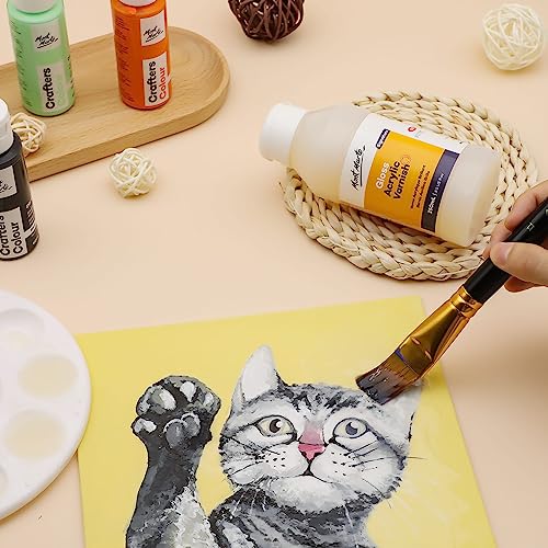 Mont Marte Gloss Acrylic Varnish Signature 250ml (8.5 US fl. oz), Seals and Protects Artworks from Dust, Light, Archival Finishing, Dries Clear