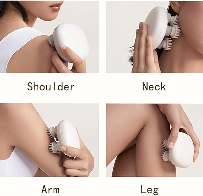 Portable Electric Mini Scalp Massager, Head Scratcher for Hair Growth, Deep Clean and Stress Relax, IPX7 Waterproof Rechargeable, Pets Massager