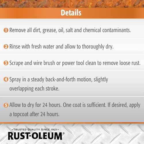 Rust-Oleum 215215 Stops Rust Rust Reformer Spray, 10.25 oz, Black