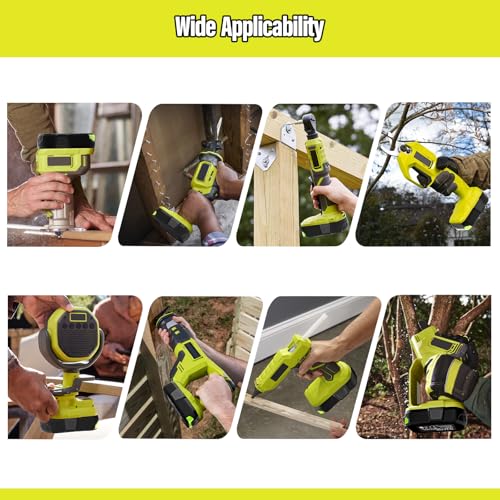 2-Pack 3.0Ah Replacement for Ryobi 18V Battery P103 P104 ? Extended Runtime & Wide Compatibility