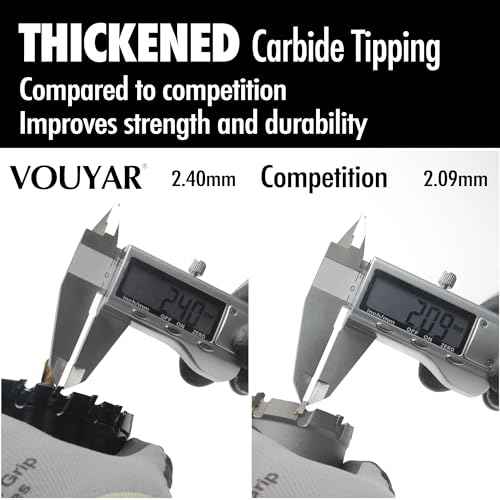 1" Tungsten Carbide Tipped Hole Saw Drill Bit for Hard Metal, 25.4mm Hole Cutter for Sheet Metal, Stainless Steel, Iron, Wood, Plastic