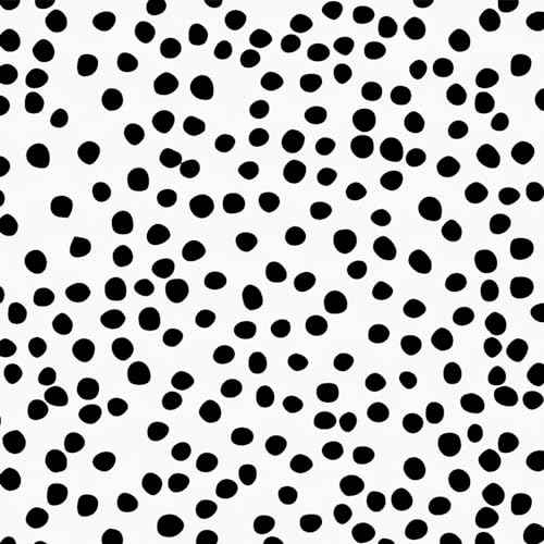 Jeweluck Peel and Stick Wallpaper Polka Dot Wallpaper Stick and Peel 17.7¡± x 118.1¡± Black Dot Contact Paper Decorative Black and White Wall Paper Removable Self Adhesive Vinyl Walls for Bathroom