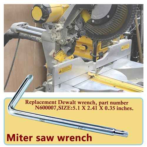 Miter Saw Wrench N600007 Fits For Dewalt Miter Saw DWS713 DWS779 DWS780 DWS715 DCS361M1 (1 Pcs)