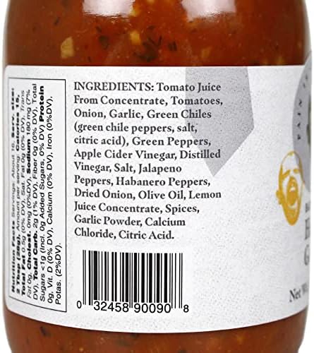 Pain is Good- Habanero Garlic Salsa - 15.5 Ounces- Made in USA with Cayenne & Habanero Peppers - All Natural Ingredients, Non-GMO, Gluten-Free, Sugar-Free, Vegetarian, Keto