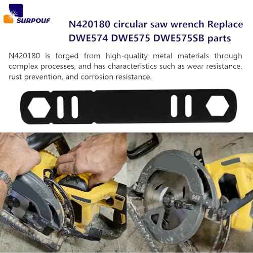 N420180 N165861 Circular Saw Wrench 60V 7-1/4-Inch Fits for DeWalt Replacement DWE574 DWE575 DWE575SB Part