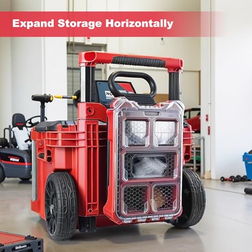 Packout Mounting Plate Compatible with Milwaukee 48-22-8427 Toolbox, Attaches to Rolling Toolbox Handle, Organizer Storage Bracket for Packout Tool Box System
