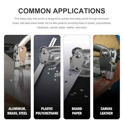 Power Punch Heavy Duty Hole Punch Set, Cr-V 3/32" x 9/32"