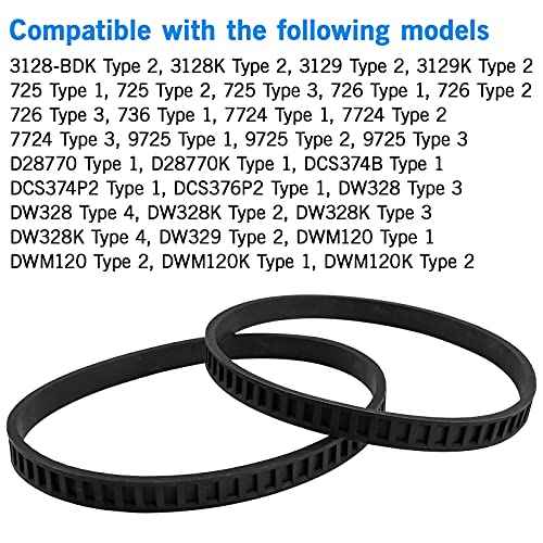 ?????? ?????????????? 650721-00 Bandsaw Rubber Tires, for Dewalt Bandsaw Parts DWM120 A02807 DCS374 DW328K Portable Band Saw Wheels (2 Pack)