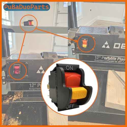 SW7B On-Off Toggle Switch 2 Prong, Replacement for Delta Table Saw, Drill Press, Band Saw Compatible with Delta 489105-00, 1343758, Ryobi 46023, Porter Cable 438010170141