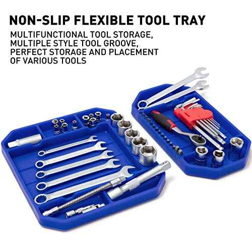3pcs Large Non-Slip Flexible Silicone Tool Tray, Mechanic Tool Mat, Tool Organizer, Tool Storage, Tool Holder, Grip Mats, No Magnets, Christmas Day Gift for Men, Father¡¯s Day Gift