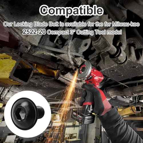 Locking Blade Bolt 14-46-2075 Fits for Milwau-kee 2522-20 Compact 3" Cut-Off Tool Parts (2 Pcs)