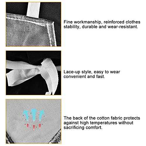 Heat Resistant Apron, Aluminum Foil Apron 1000¡ÆC Heat Resistant Apron High Temperature Resistant Working Apron