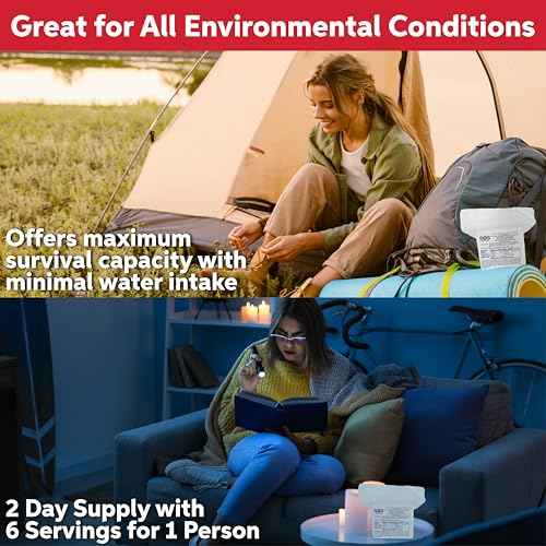 SOS Food Lab Emergency Food Bar - 2400 Calorie Ration (2 Pack Shortbread Cookie) - 2 Day/48 Hour Ready to Eat Supply for Camping, Hiking, Disaster Preparedness - 5 Year Shelf Life Energy Survival Food