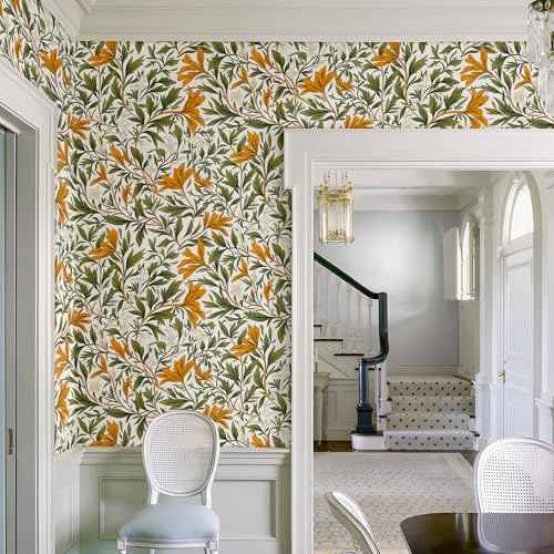 Peel and Stick Wallpaper for Home Decoration Kitchen Maple Grove Wallpaper Removable Vinyl Self Adhesive Shelf Paper & Drawer Liner Roll House, Workshop & Office 17.3" x 118" SM-121-3