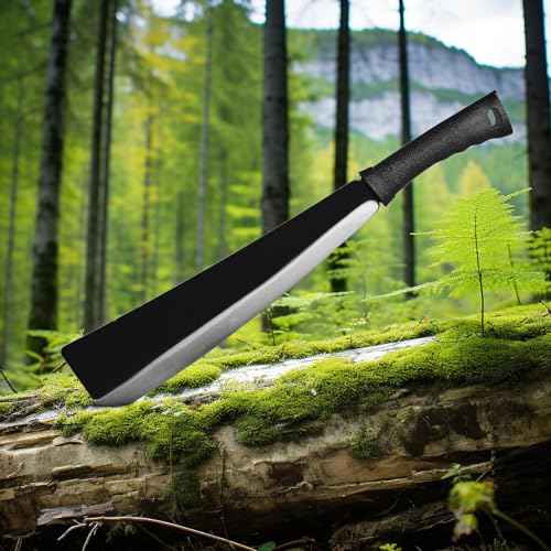 Billhook Sickle Machete for Yard Work - Trimming, Chopping & Weeding Powerhouse, Heavy Duty Machete for Cutting Trees, with Sheath
