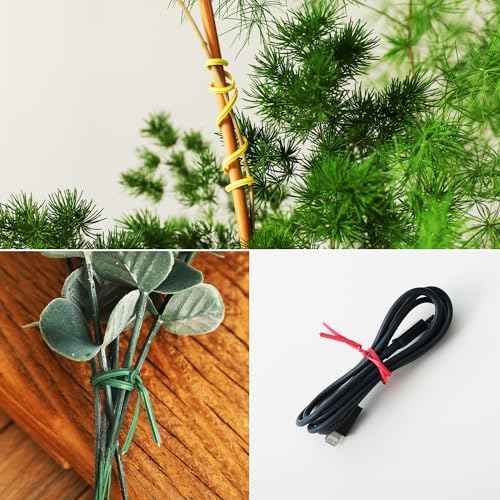 Tangyinrd 300 Pcs 6 inch White Plastic Twist Ties, Cable Ties, for Bags, Gardening Tools