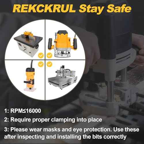 Professional 3 PCS 45 Degree Lock Miter Router Bit Set - Carbide Tipped, 1/4" Shank, Cutting Height: 1/2", 5/8", 3/4", Woodworking Tools for Cabinets, Drawers, Doors & Furniture