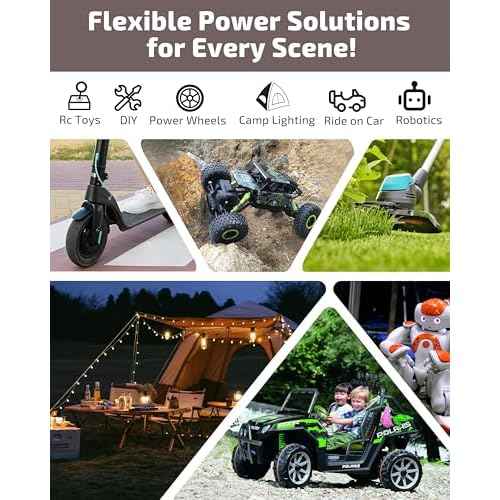 4-Pack 18V for Milwaukee M18 Battery Adapter for Power Wheels Battery Upgrade Conversion Kit with Switch Fuses Wire Connectors 12AWG Wire Power Tool Drill Battery Converter Adapter for DIY RC Car, Etc